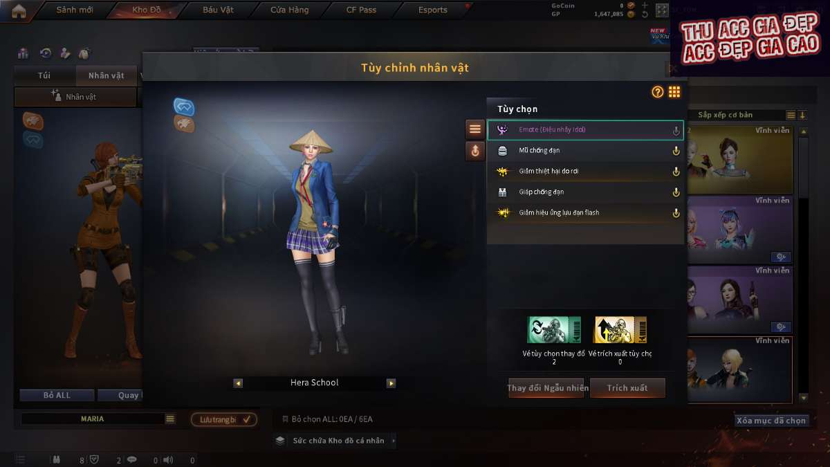 shop acc cf uy tin gia re